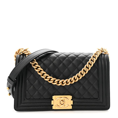Chanel Caviar Quilted Medium Boy Flap Black 1 of 10