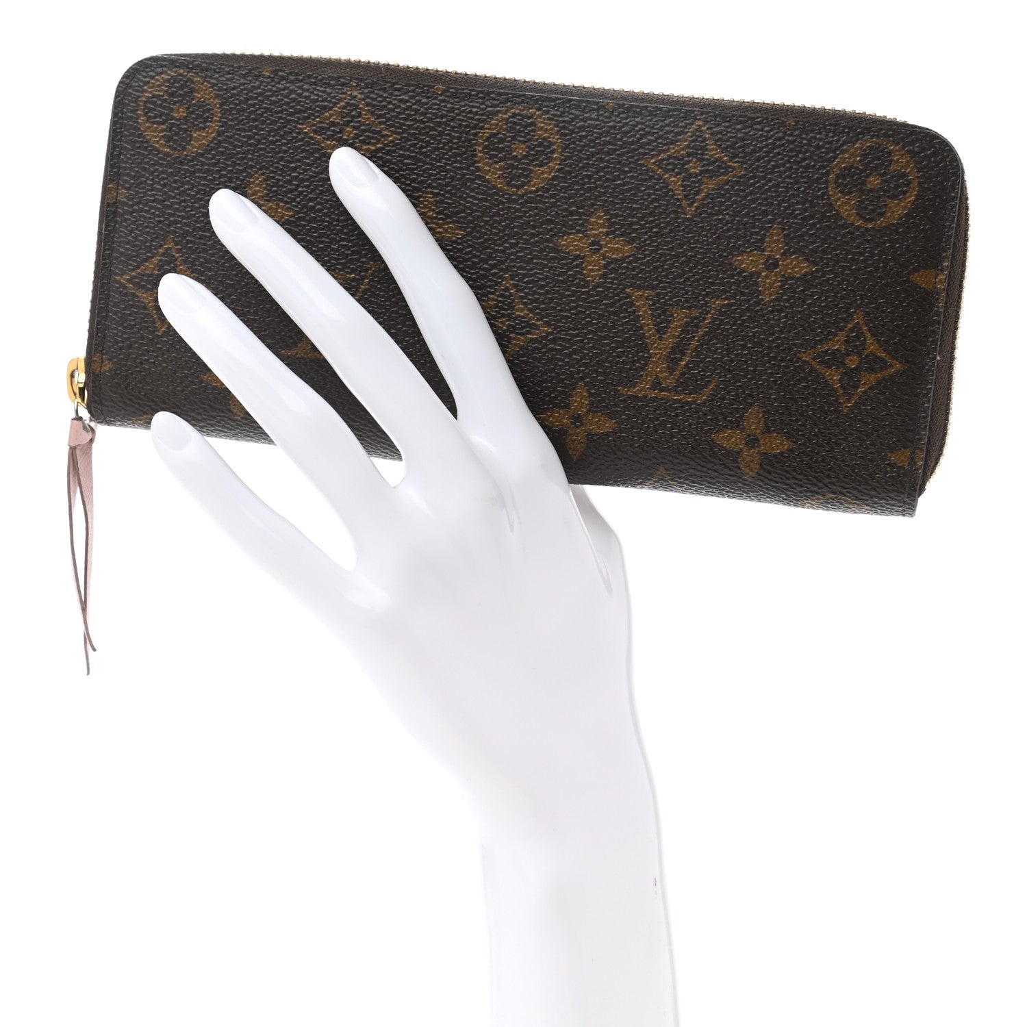 Louis Vuitton Monogram Clemence Wallet Rose Ballerine 2 of 8