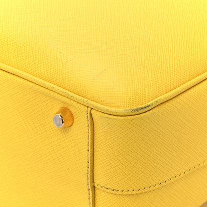 Prada Saffiano Lux Bowler Girasole 11 of 19