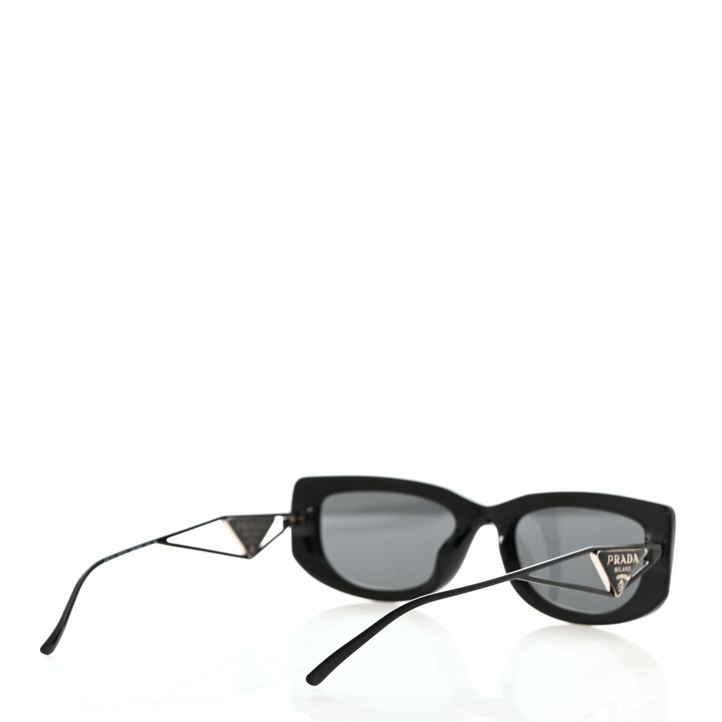 Acetate Sunglasses SPR 14Y Black Slate Gray