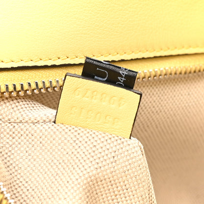 Gucci Calfskin Large Aura Horsebit 1955 Shoulder Bag Butter 7 of 10