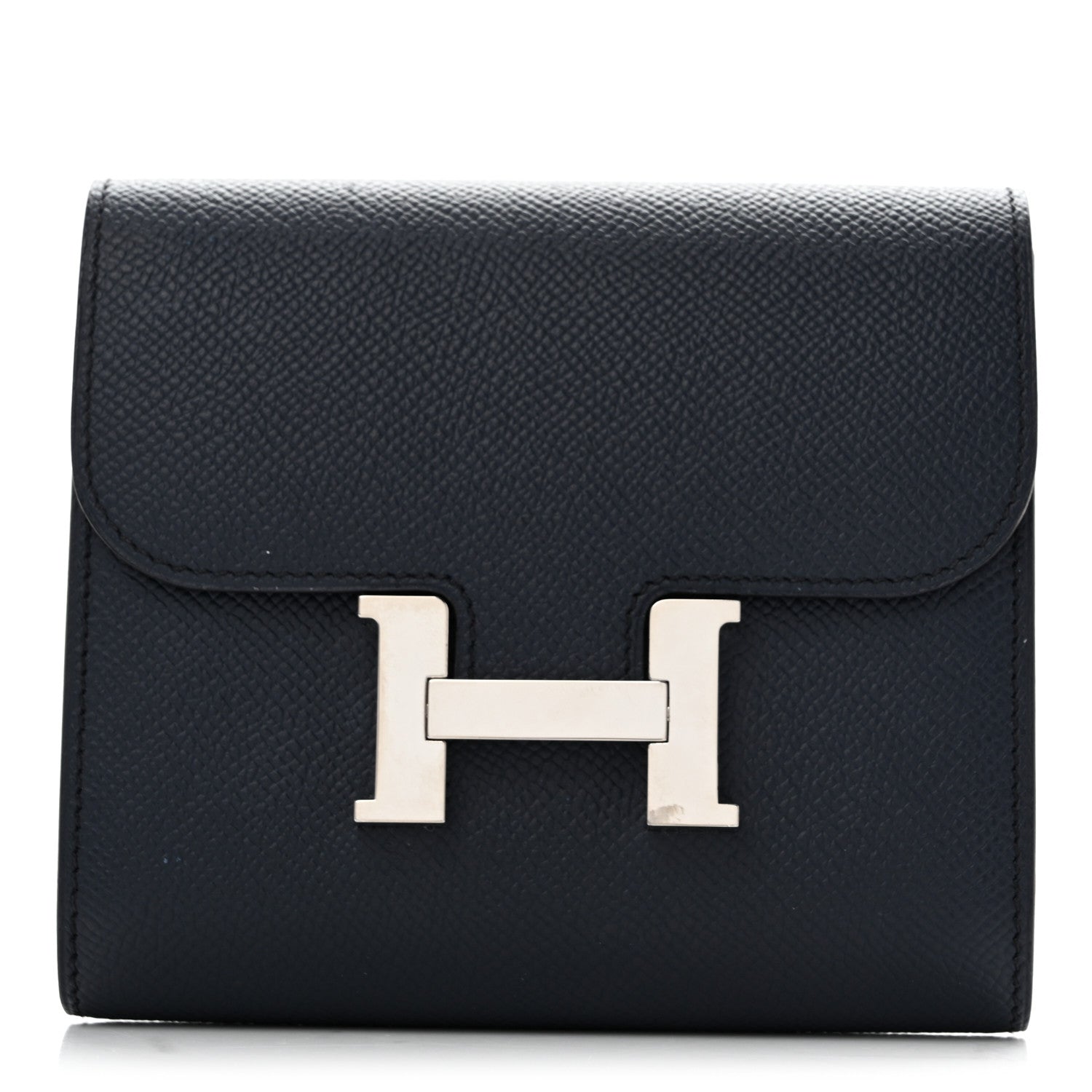 Hermes Epsom Verso Constance Short Wallet Bleu Indigo Rose Pourpre 1 of 10