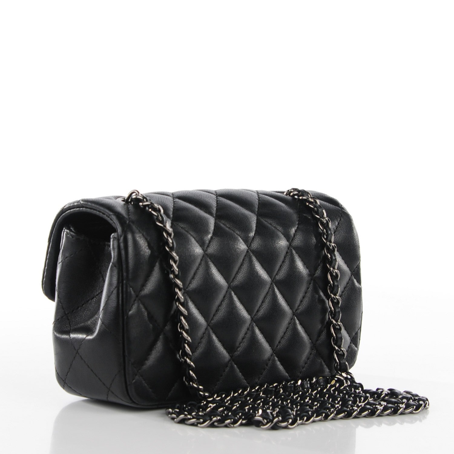 Chanel Lambskin Quilted Extra Mini Flap Black 3 of 9