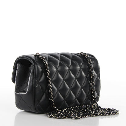 Chanel Lambskin Quilted Extra Mini Flap Black 3 of 9