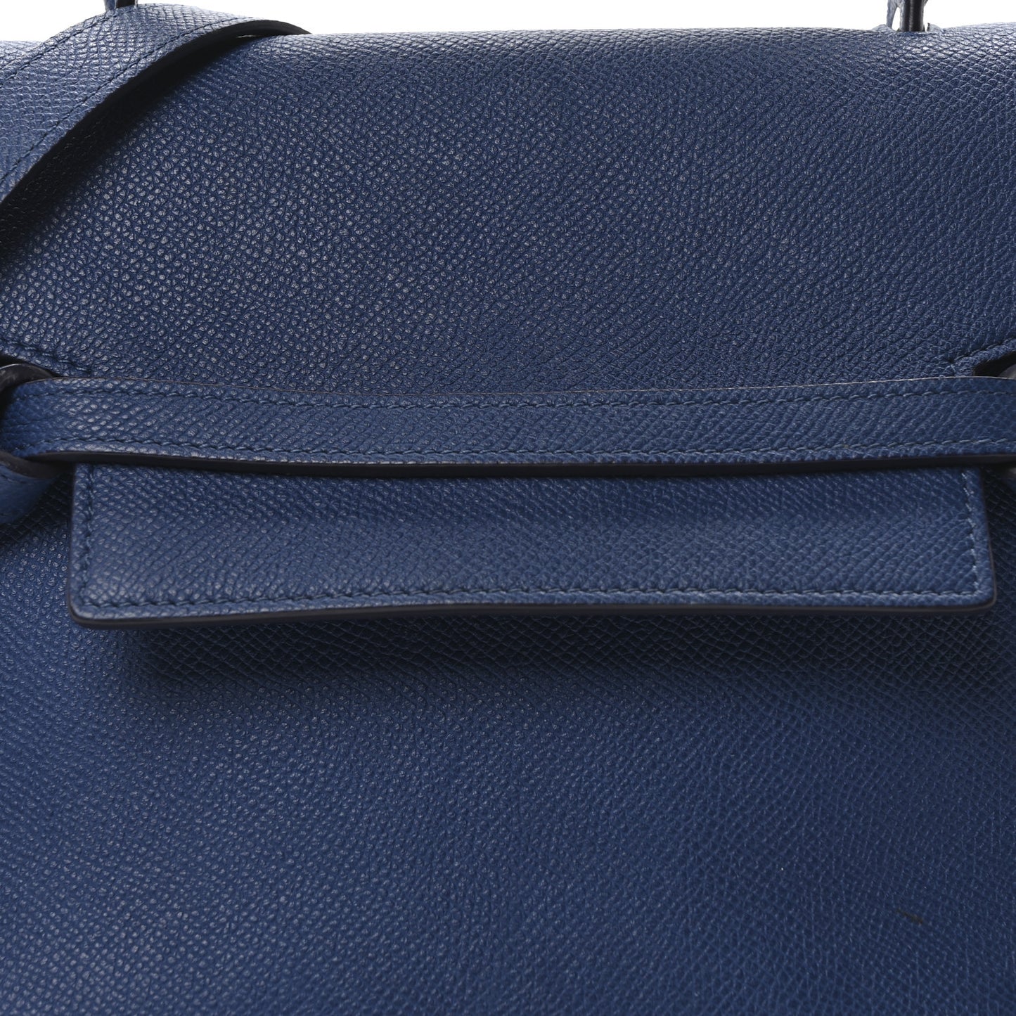 Grained Calfskin Micro Belt Bag Indigo