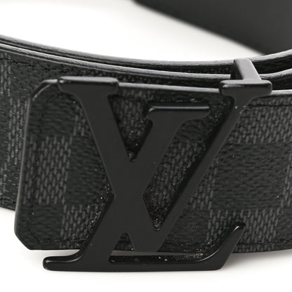 Louis Vuitton Damier Graphite 40mm LV Initiales Belt 100 40 12 of 12
