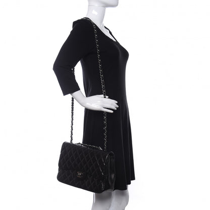 Chanel Lambskin Quilted Jumbo Single Flap Black 2 of 11