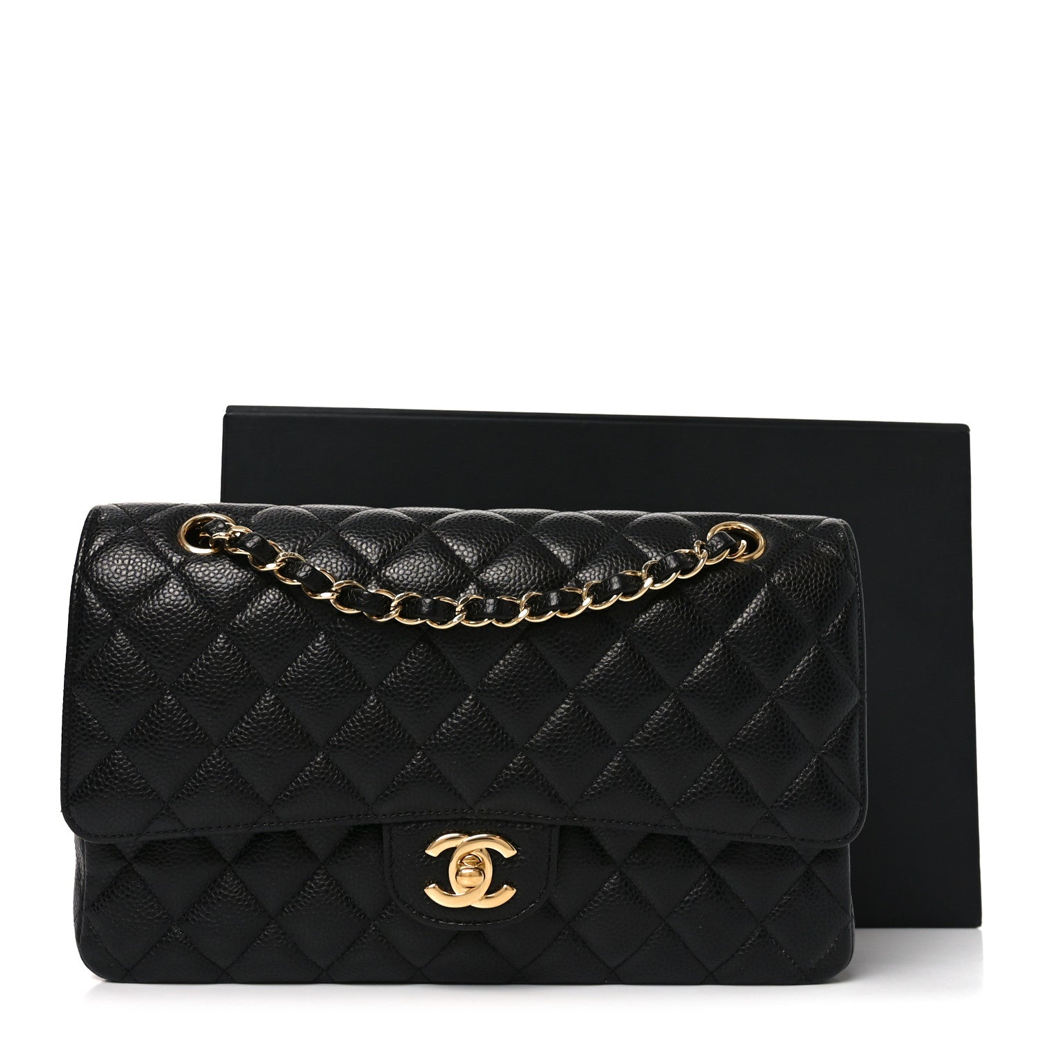 Chanel Caviar Quilted Medium Double Flap Black 11 of 11