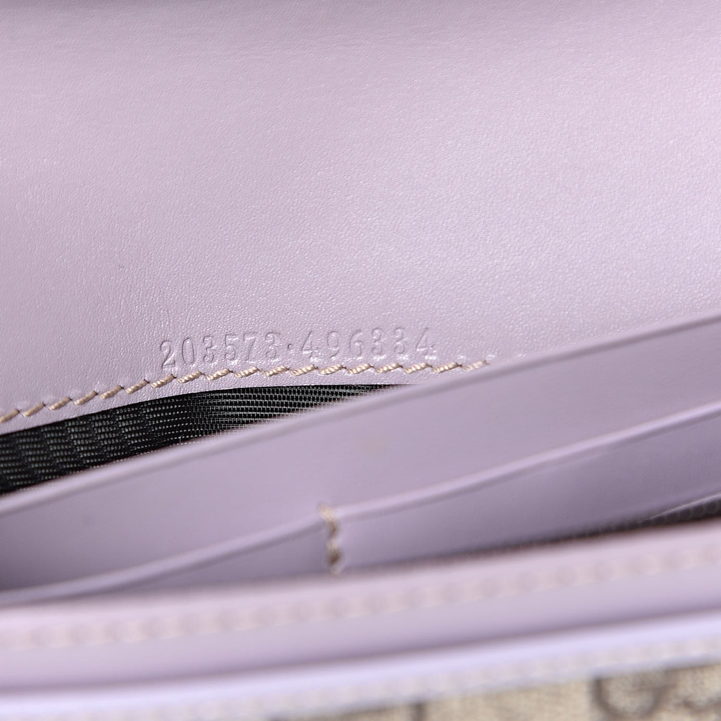 GG Plus Monogram Joy Continental Flap Wallet Lilac