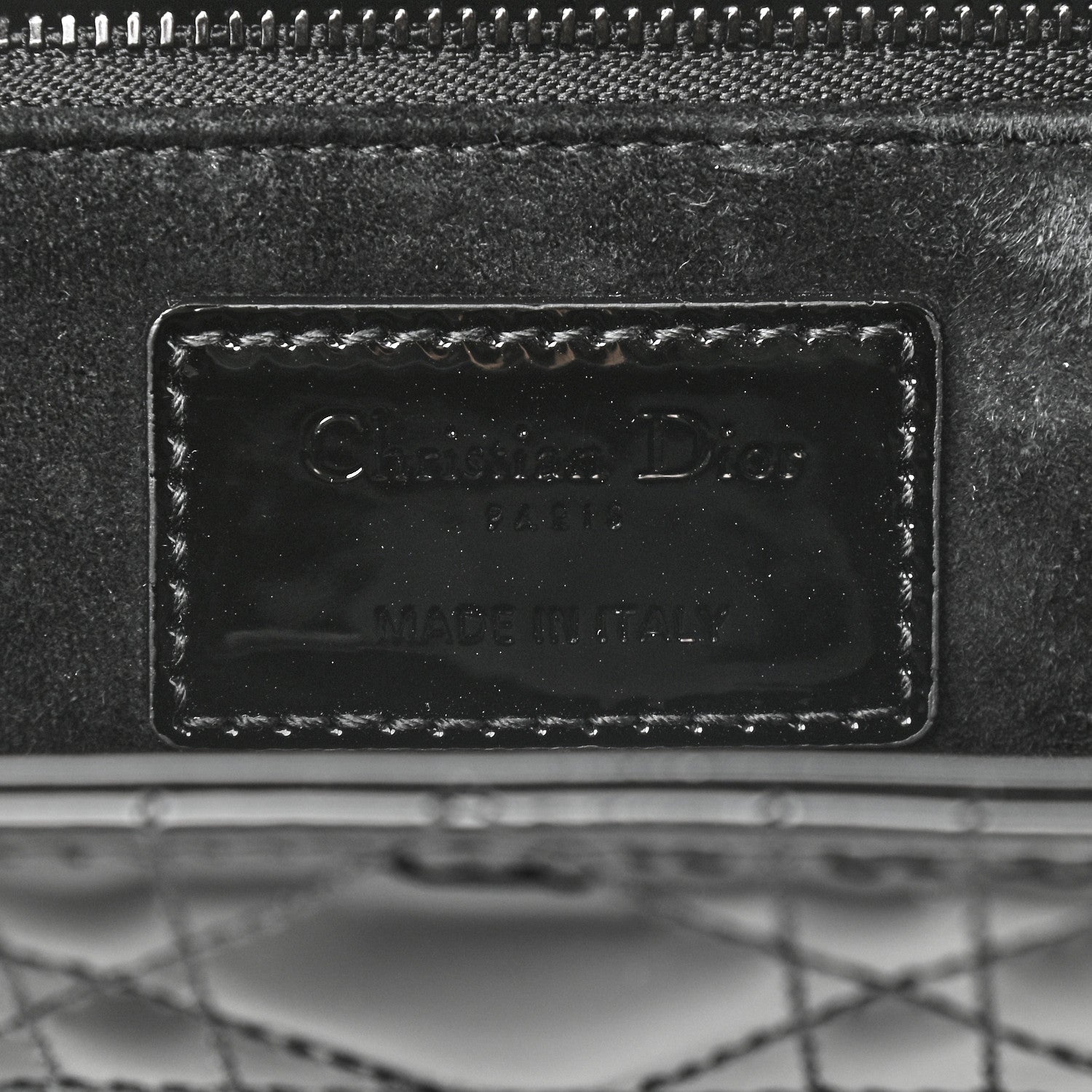 Christian Dior Patent Cannage Medium Lady Dior Black 6 of 8