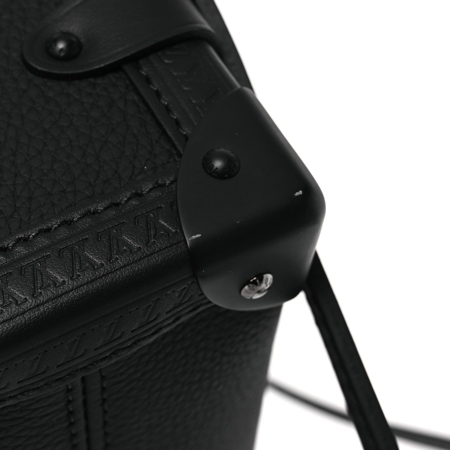 Louis Vuitton Calfskin Side Trunk MM Black 11 of 12