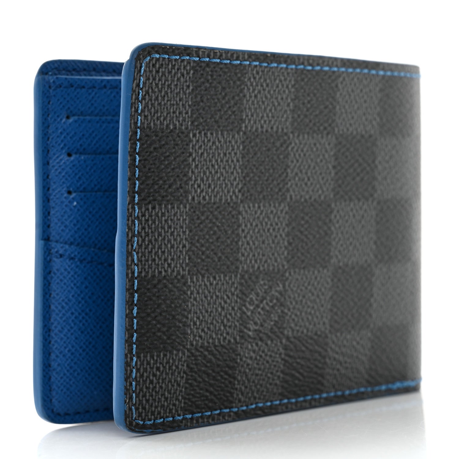 Louis Vuitton Damier Graphite Slender Wallet Blue 3 of 8