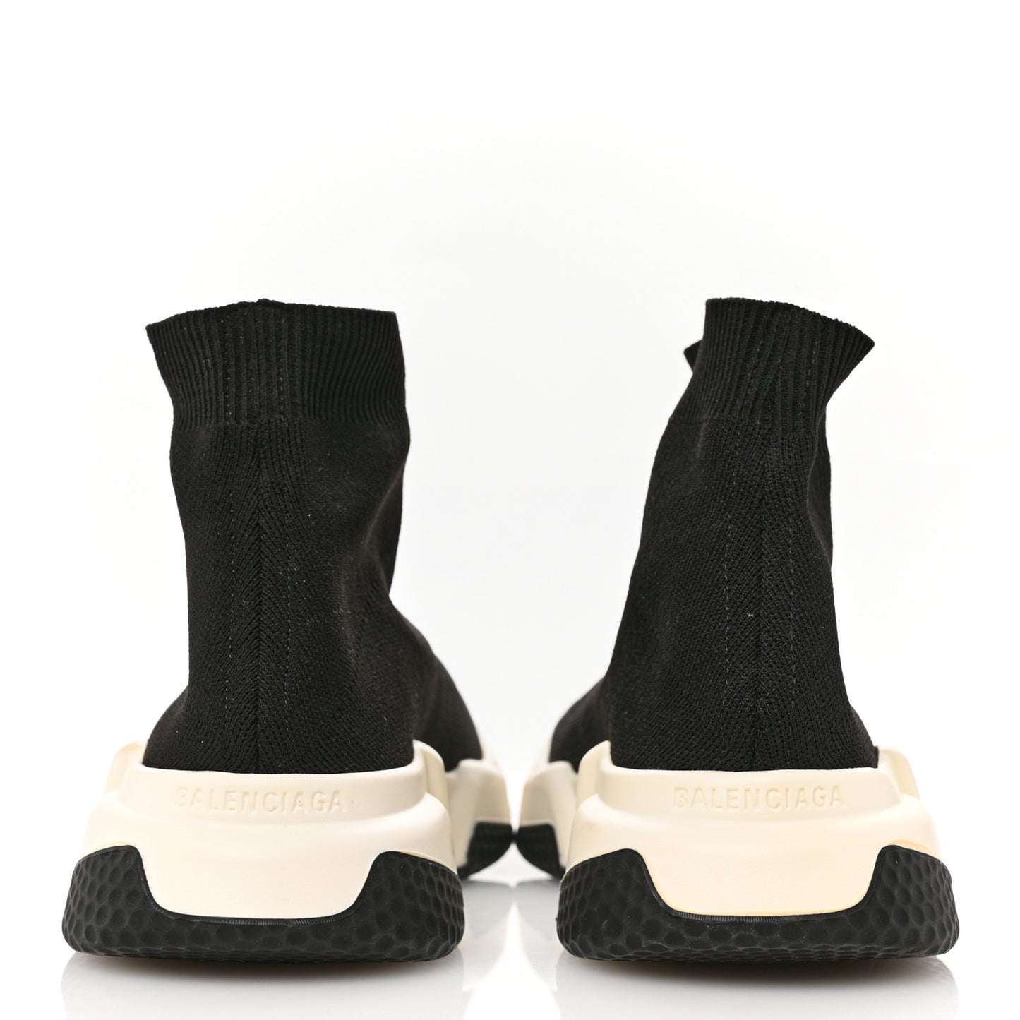 Neoprene Knit Womens Speed Sneakers 38 Black White