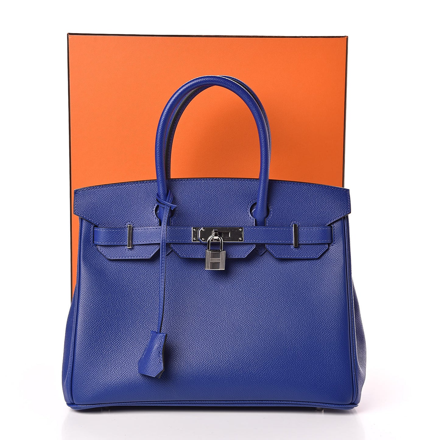 Epsom Birkin 30 Bleu Electrique