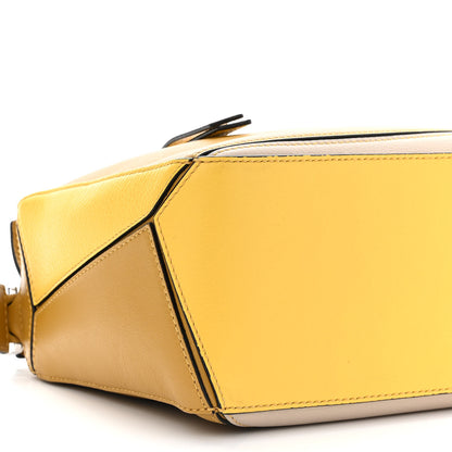 Loewe Grained Calfskin Small Puzzle Bag Ocre Yellow 9 of 13