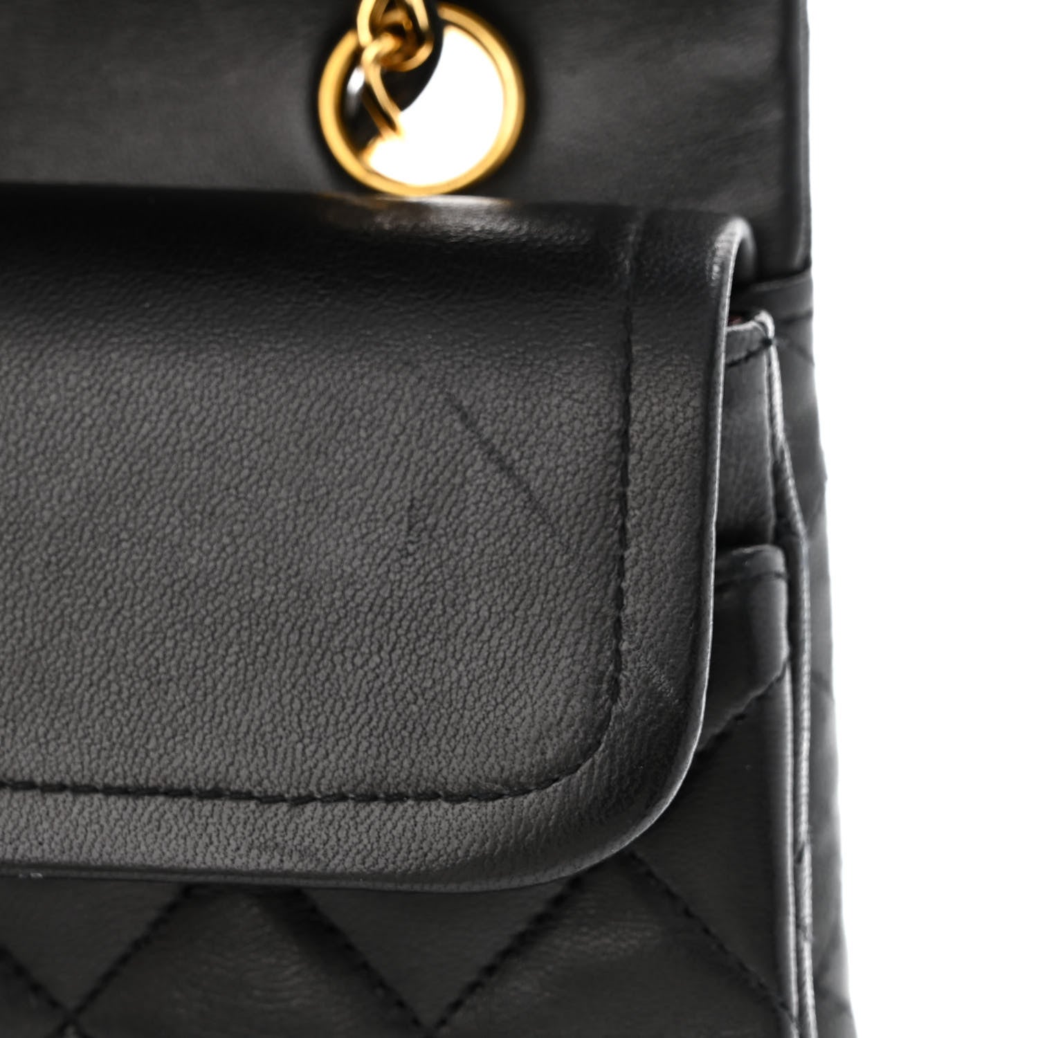 Chanel Lambskin Quilted Small Double Flap Black 14 of 14