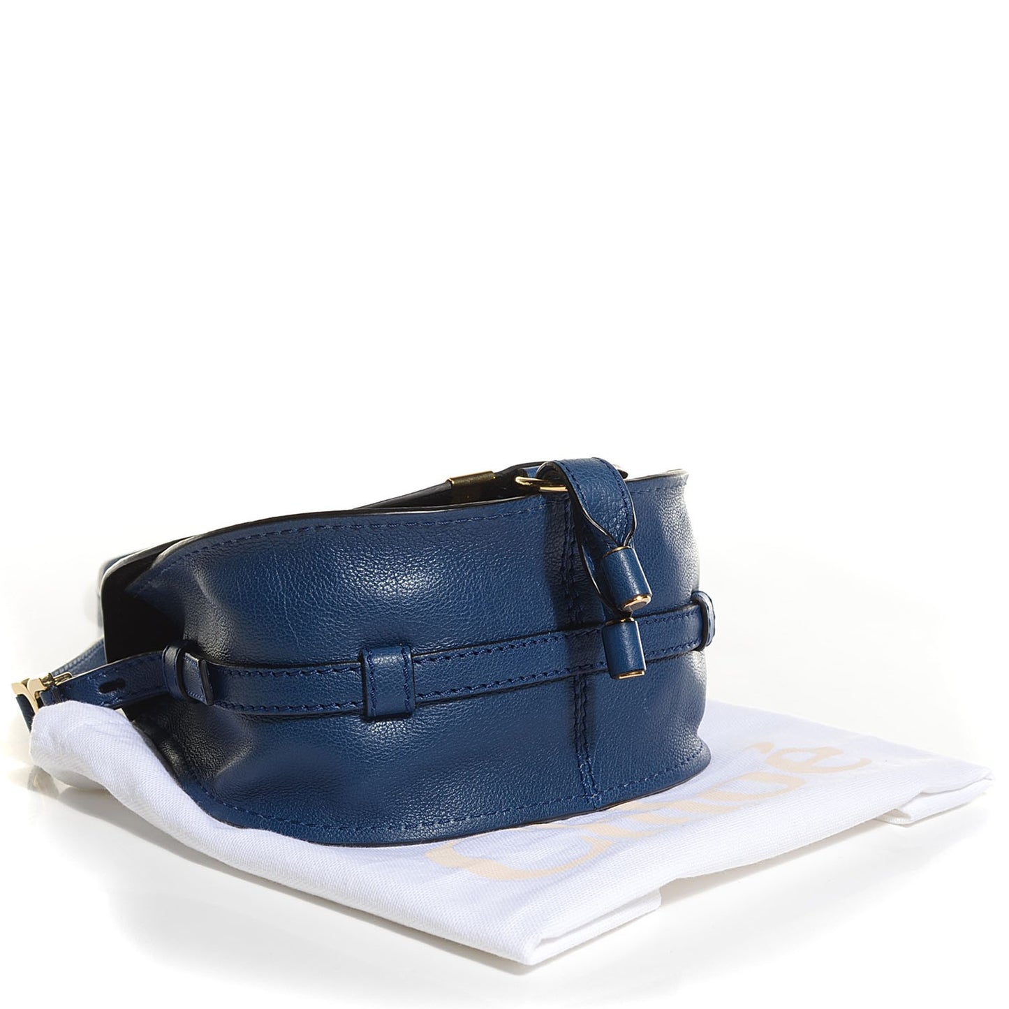 Calfskin Mini Marcie Nude Crossbody Bag Blue Velvet