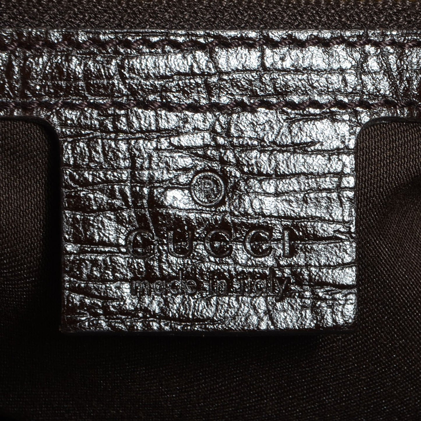 Monogram Large Horsebit Chain Hobo Dark Brown