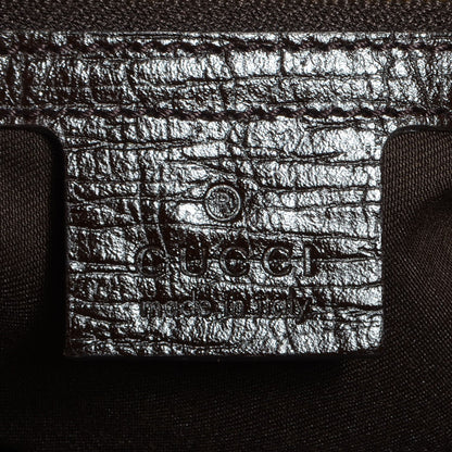 Gucci Monogram Large Horsebit Chain Hobo Dark Brown 6 of 7