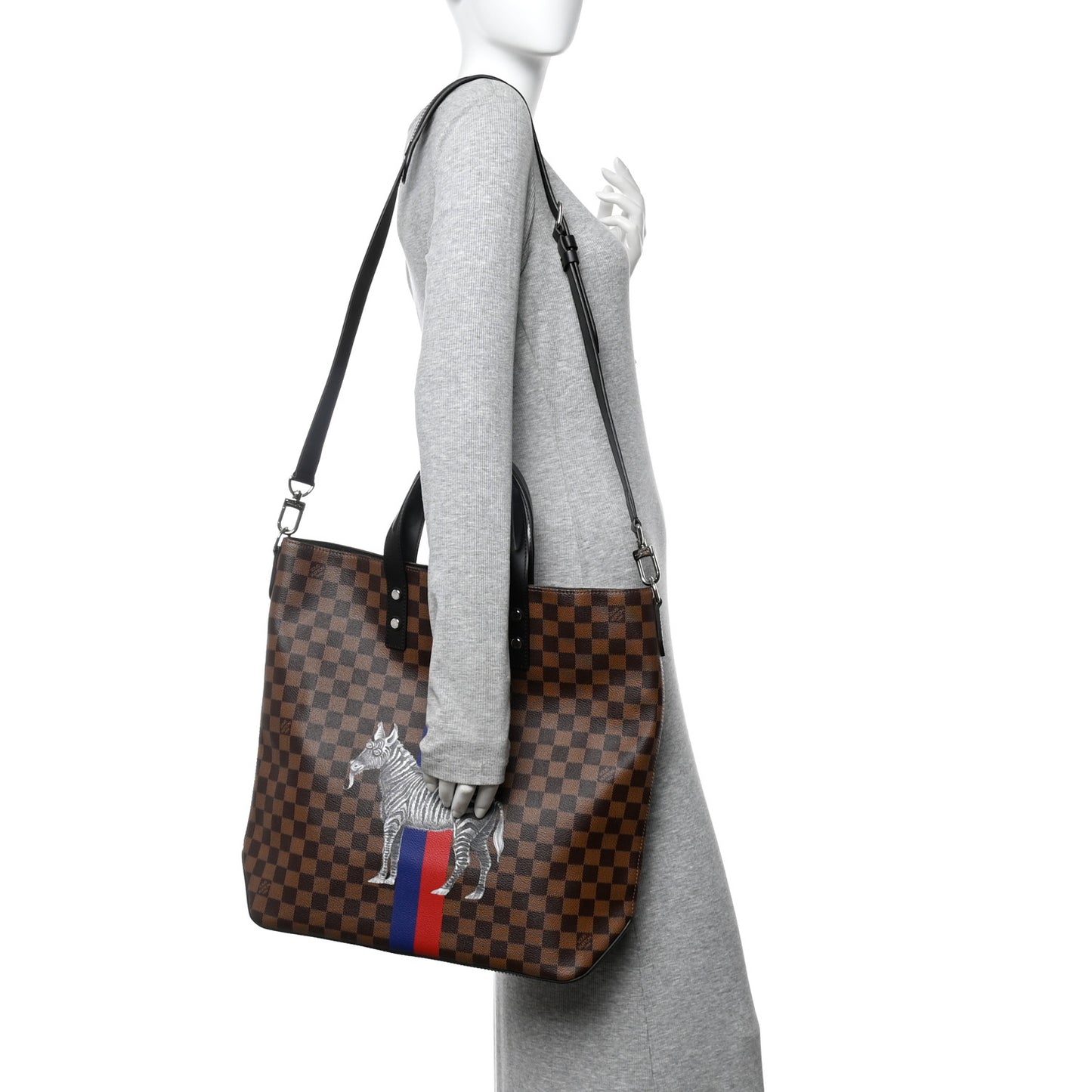 Savane Damier Ebene Zebra Atlas Tote