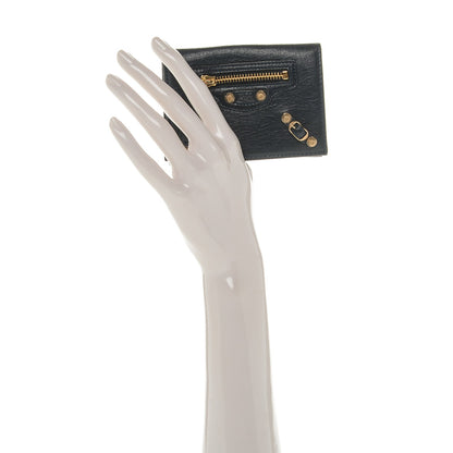 Balenciaga Agneau Giant 12 Gold Hardware Card Case Bleu Obscur 2 of 6
