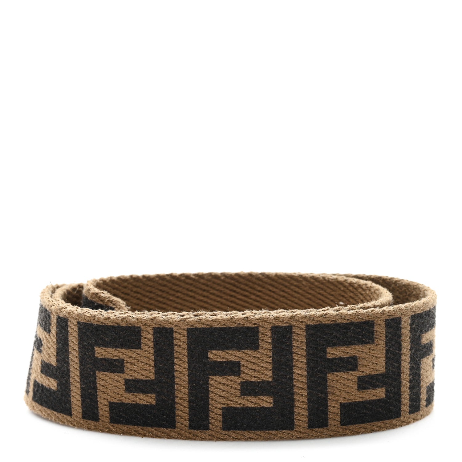 Fendi Ribbon Vitello Century FF 1974  Strap You Fango Marrone Ebano 2 of 3
