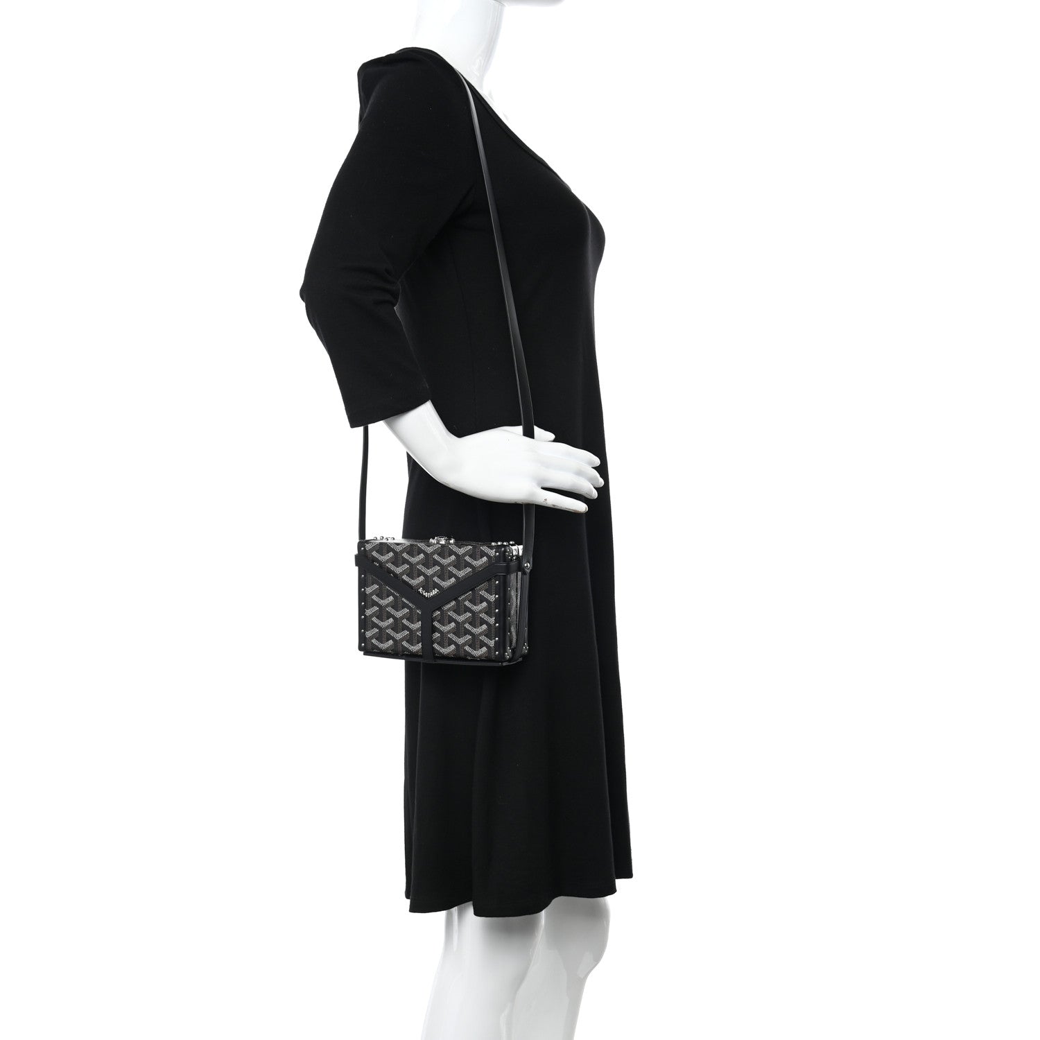 Goyard Goyardine Minaudiere Trunk Bag Black 2 of 12