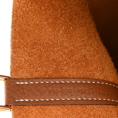 Hermes Taurillon Clemence Picotin Lock 22 MM Gold 7 of 11