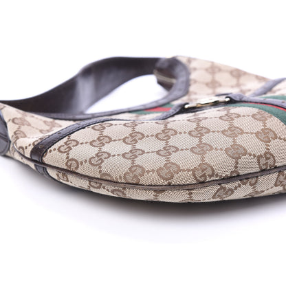 Gucci Monogram Web GG Reins Hobo Brown 6 of 10