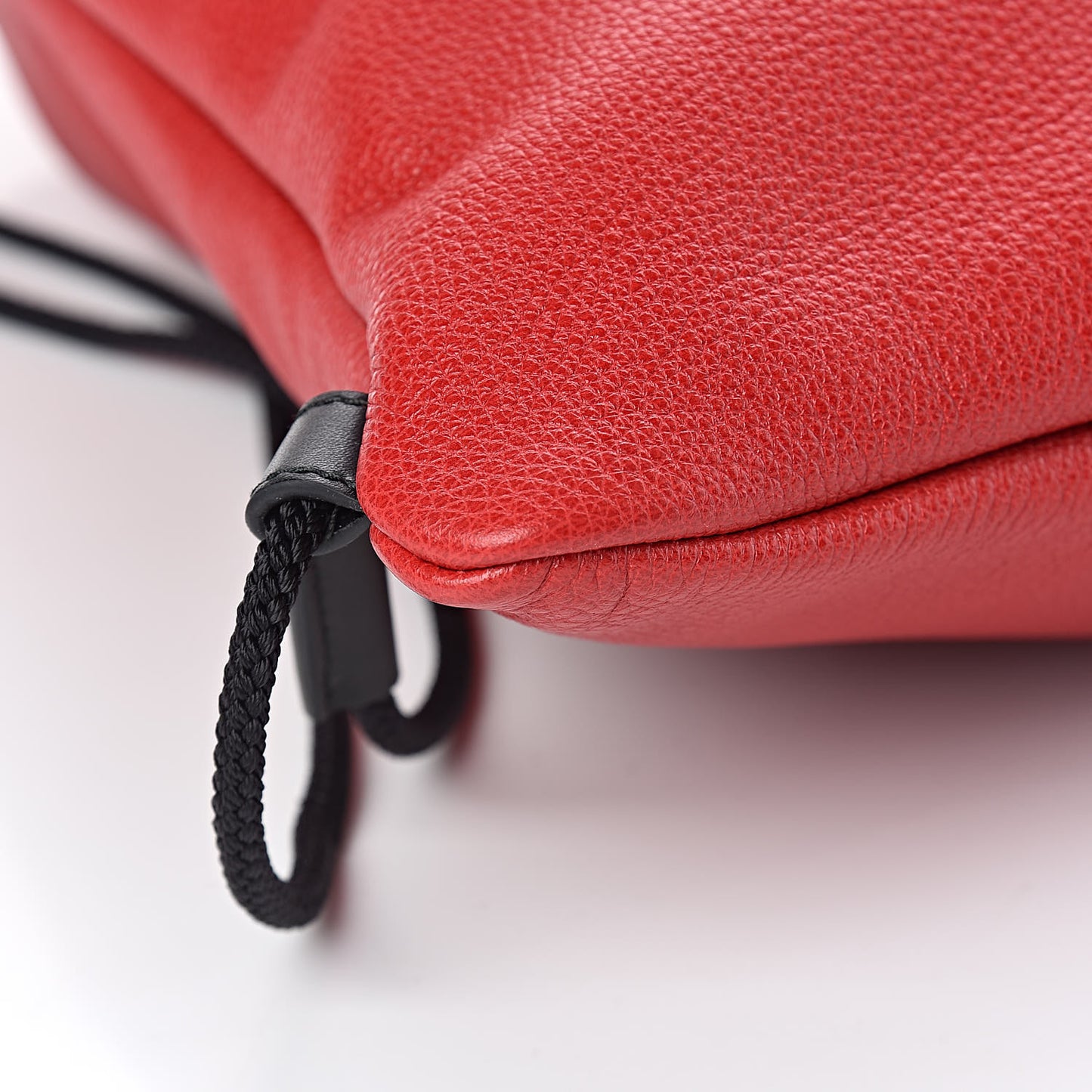 Calfskin Coco Capitan Logo Drawstring Backpack Hibiscus Red