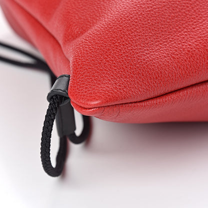 Gucci Calfskin Coco Capitan Logo Drawstring Backpack Hibiscus Red 5 of 10