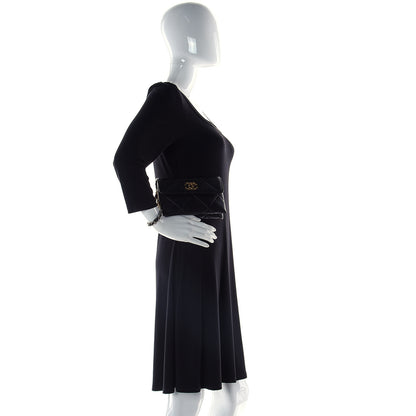 Chanel Lambskin Quilted Chanel 19 Flap Clutch Black 2 of 9