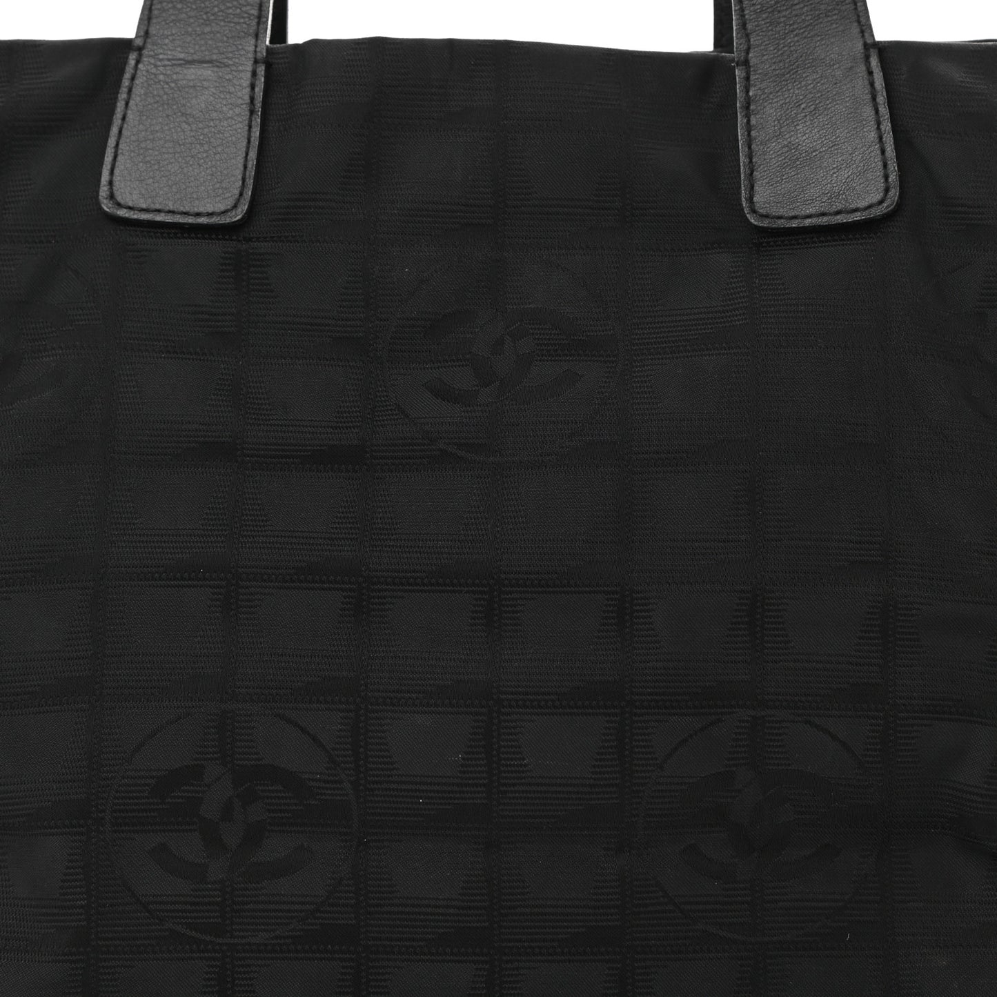 Nylon Medium Travel Tote Black