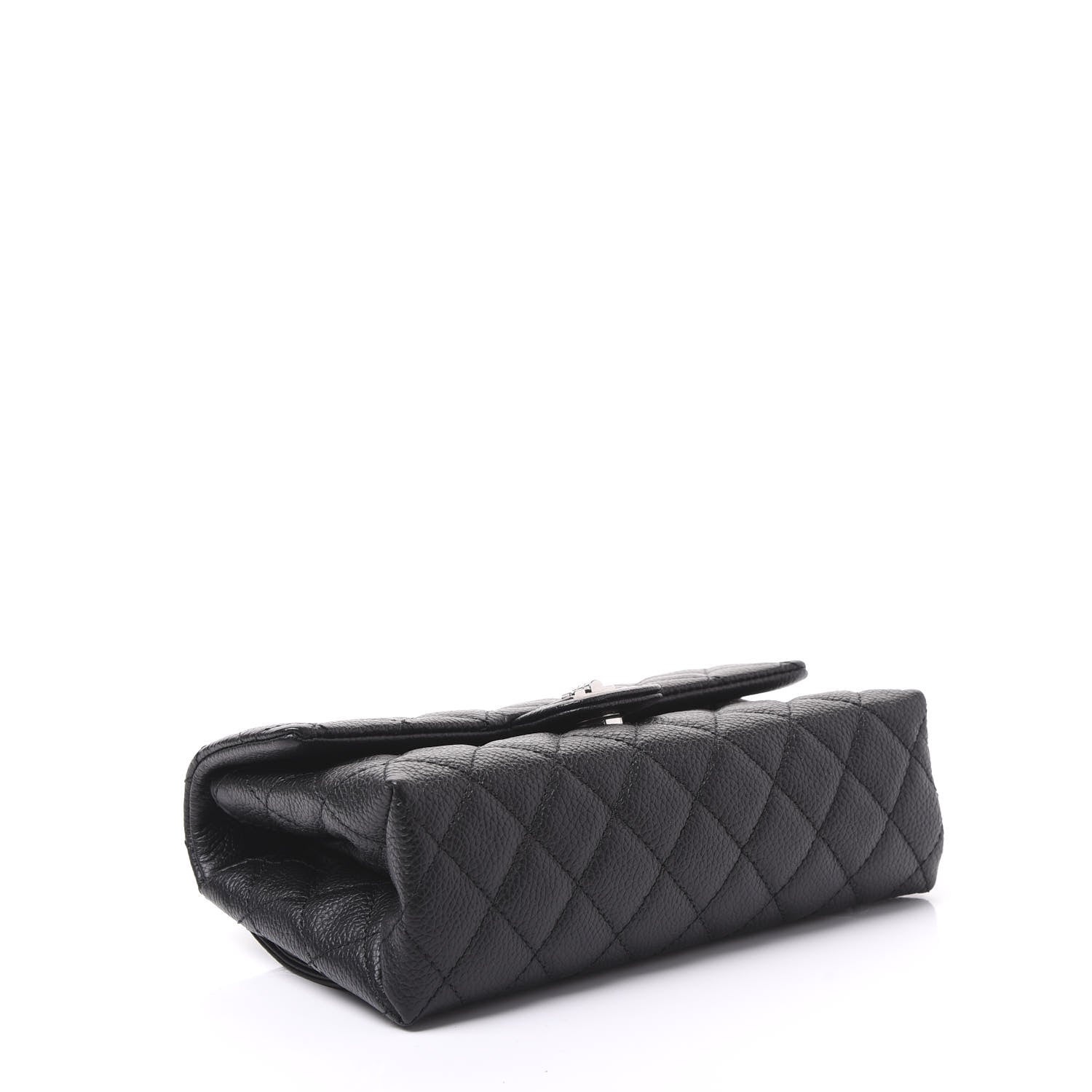 Chanel Grained Calfskin Quilted 2.55 Reissue Flap Belt Bag Clutch Black 3 of 10