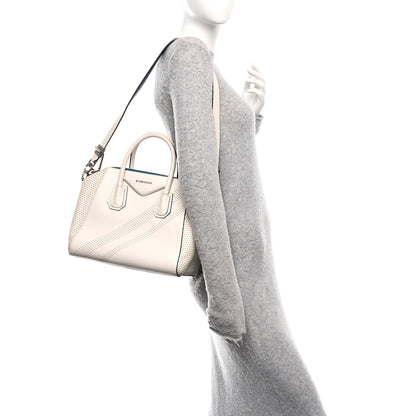Givenchy Lambskin Perforated Small Antigona White 2 of 9