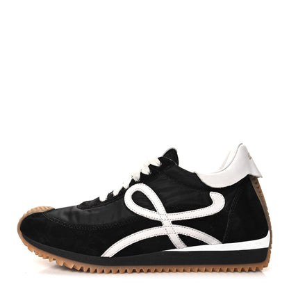 Loewe Nylon Suede Flow Runners Sneakers 38 Black 1 of 9
