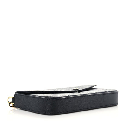 Louis Vuitton Empreinte Pochette Felicie Chain Wallet Black 5 of 11