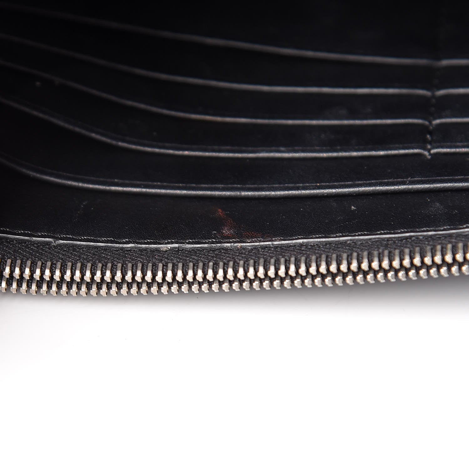 Celine Smooth Lambskin Frame Evening Chain Clutch Black White 15 of 16