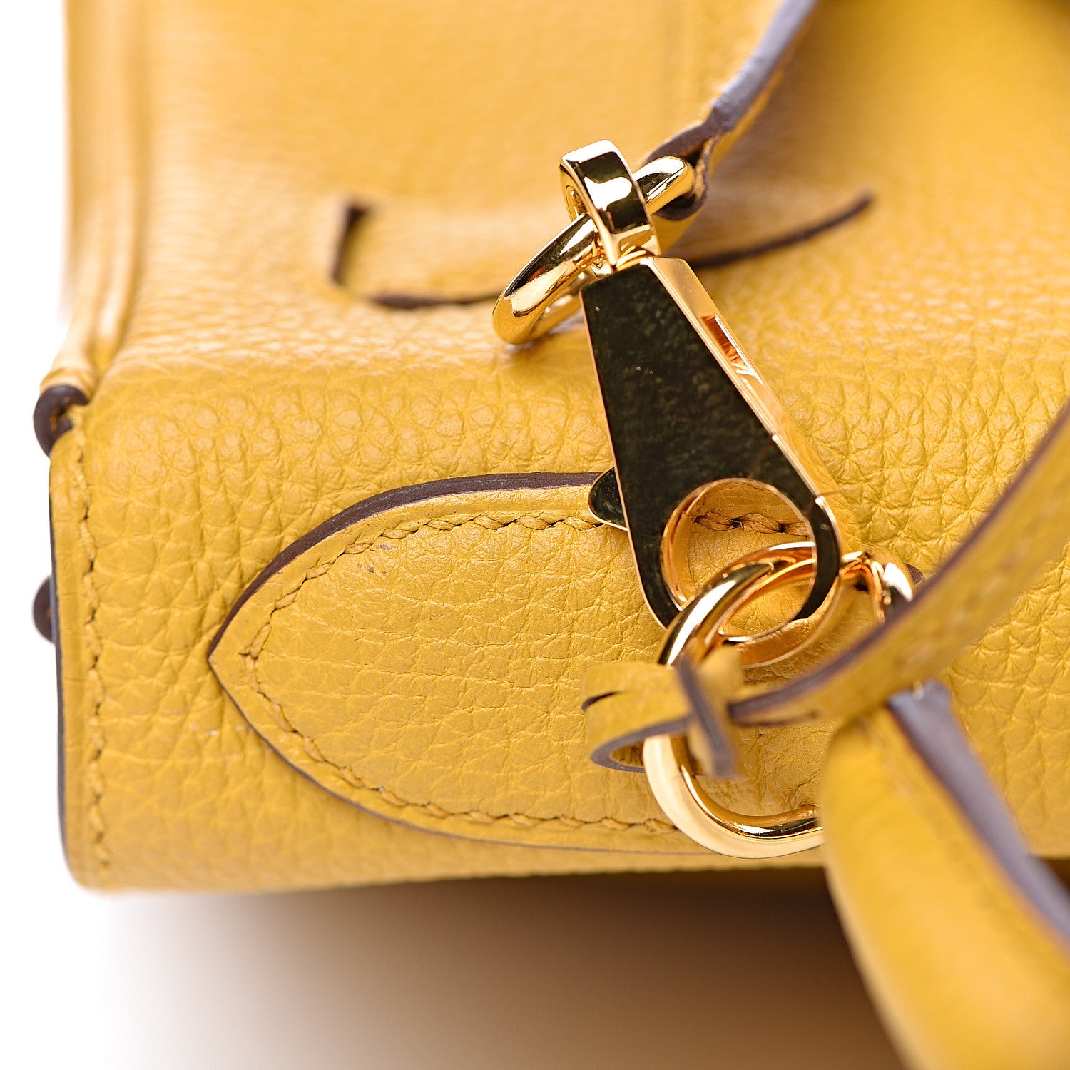Hermes Togo Kelly Retourne 28 Jaune Ambre 37 of 42