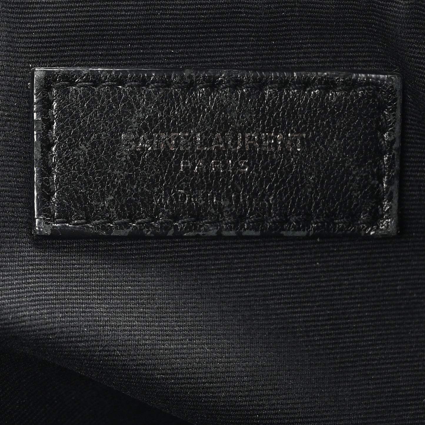 Crinkled Calfskin Matelasse Monogram Large Niki Chain Satchel Black