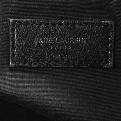 Saint Laurent Crinkled Calfskin Matelasse Monogram Large Niki Chain Satchel Black 6 of 10
