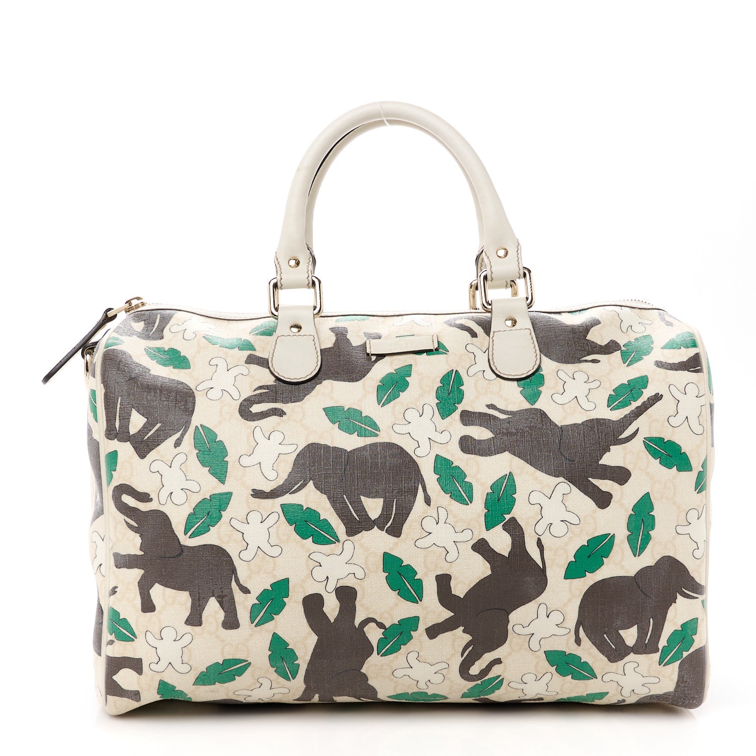 Gucci Monogram Medium Joy Boston Unicef Elephant Snowman 1 of 14