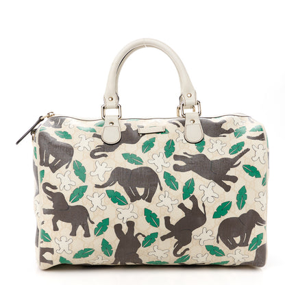 Gucci Monogram Medium Joy Boston Unicef Elephant Snowman 1 of 14