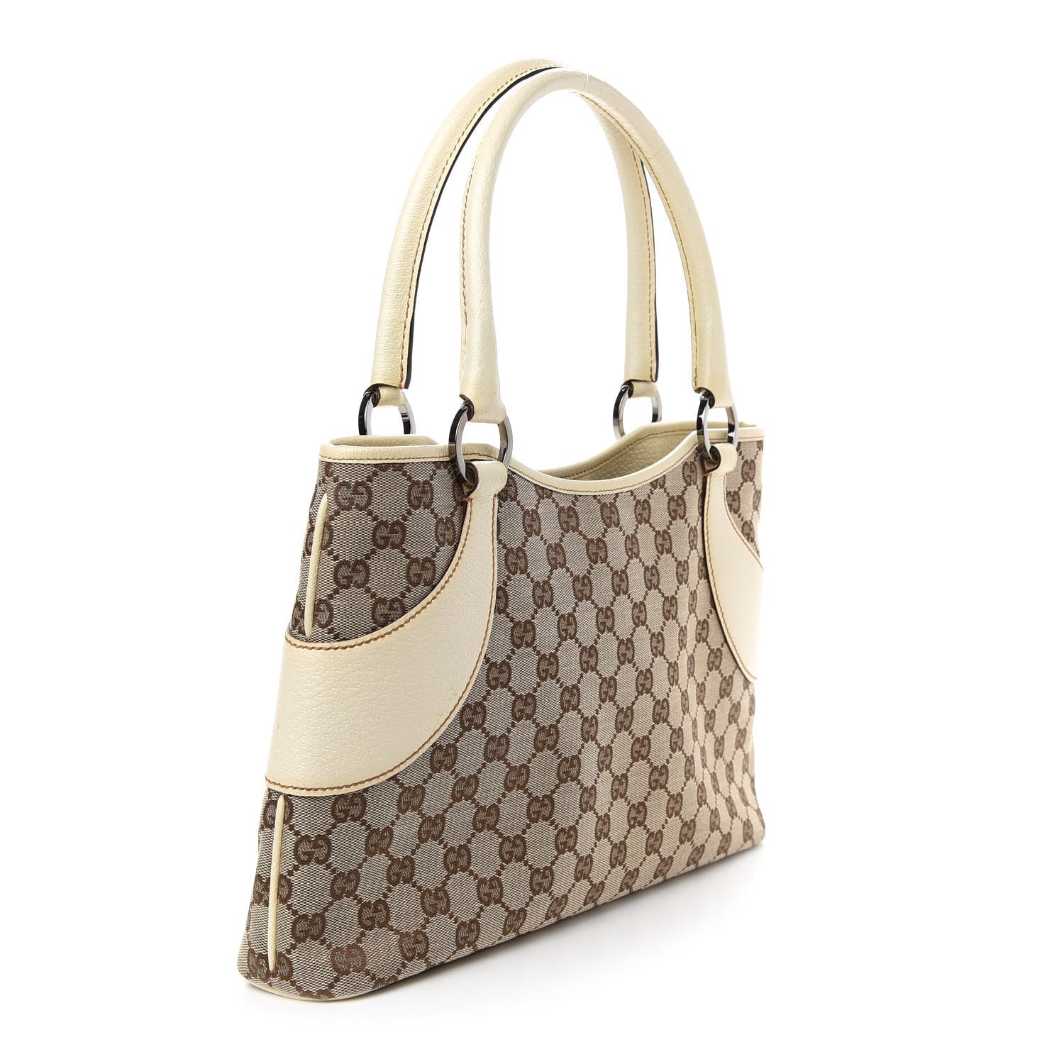 Gucci Monogram Shoulder Bag Off White 2 of 9