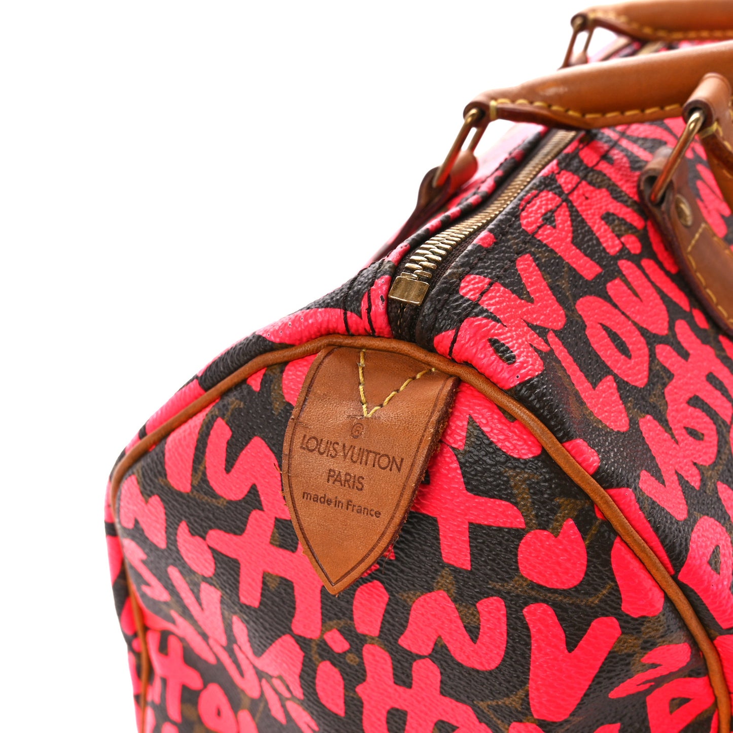 Monogram Graffiti Speedy 30 Fuchsia