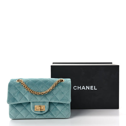 Chanel Velvet Quilted Mini 2.55 Reissue Flap Light Blue 11 of 11