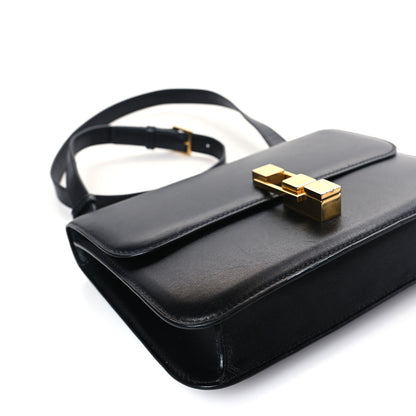 Saint Laurent Smooth Calfskin Carre Satchel Black 8 of 9
