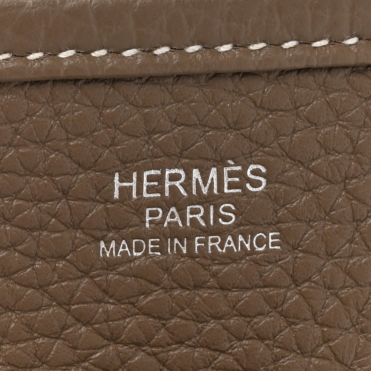 Hermes Taurillon Clemence Evelyne III PM Etoupe 6 of 12