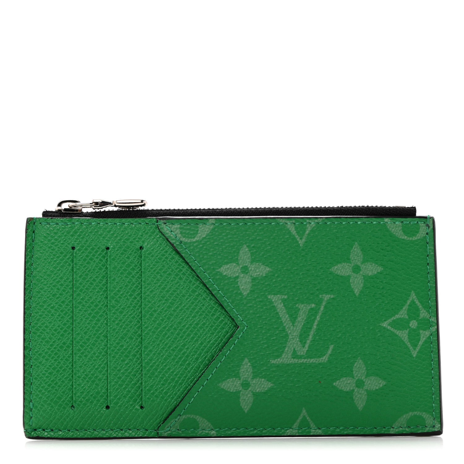 Louis Vuitton Taigarama Coin Card Holder Cactus Green 1 of 6