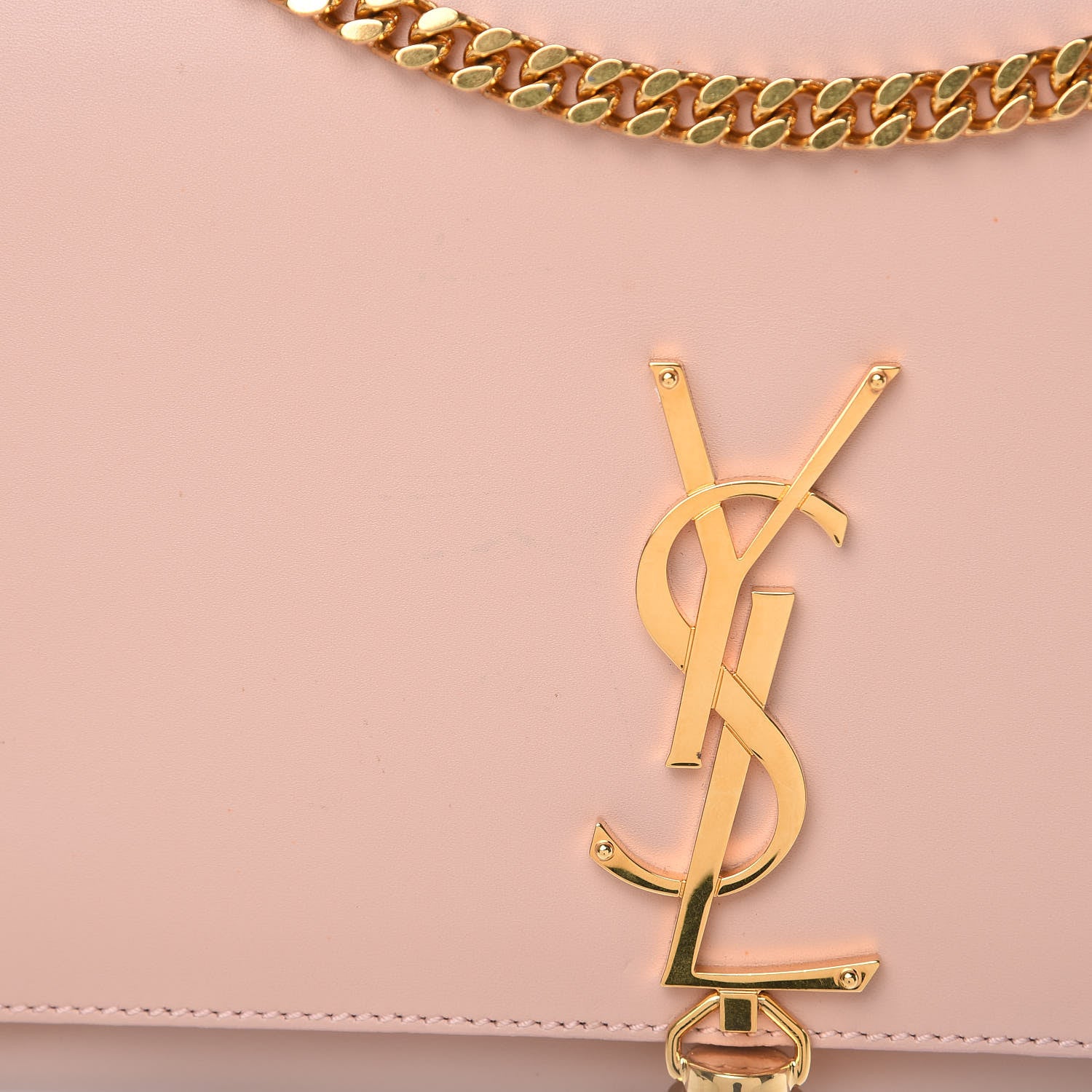 Saint Laurent Smooth Calfskin Medium Classic Monogram Kate Tassel Satchel Pink 13 of 14